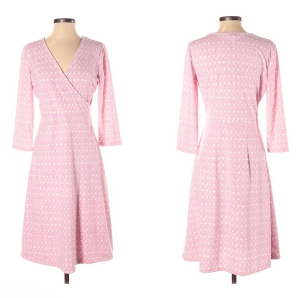 Sigrid Olsen Dresses & Skirts - Sigrid Olsen Pink Dress Wrap Style Floral Design Size Extra Large XL